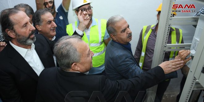 Power transmission center in old Aleppo inaugurated