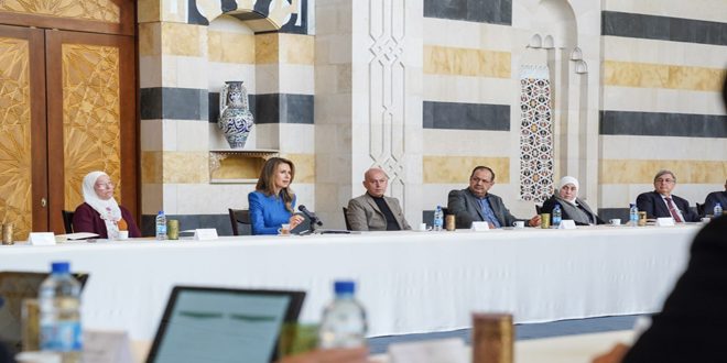 Mrs. Asma al-Assad meets representatives of humanitarian and charitable associations, civil society organizations