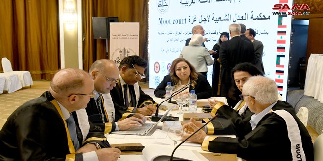 With participation of Syrian and Arab judges, International Court of Justice for Gaza held in Damascus