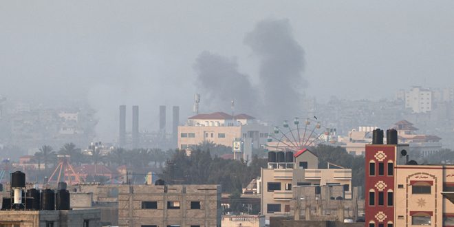 Aviones de combate israelíes bombardean Gaza