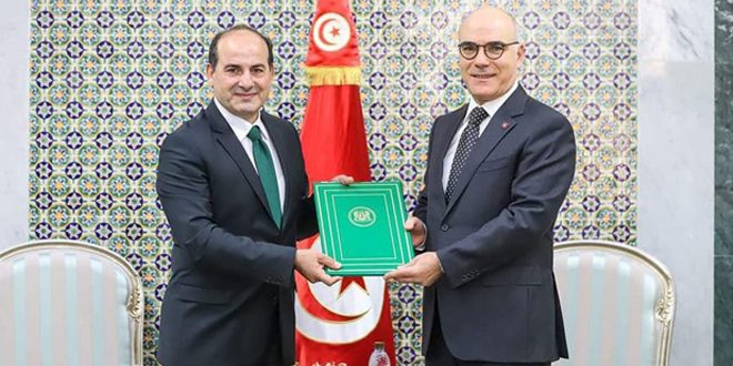 Nuevo embajador de Siria entrega copia de cartas credenciales al canciller tunecino