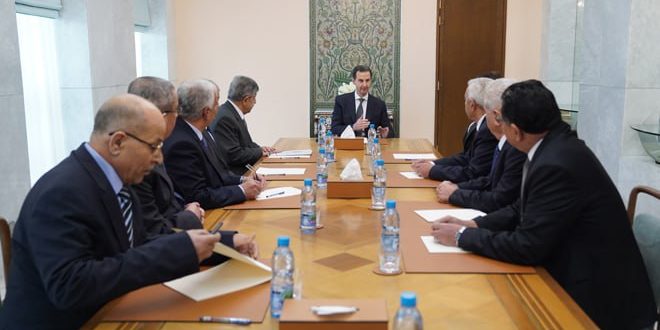 Presidente Al-Assad destaca importancia de la verdadera representación y transparencia en las venideras elecciones del Partido Baath