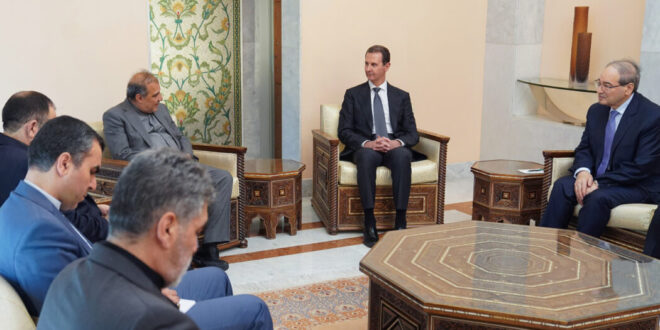 Presidente Al-Assad destaca sólidas relaciones entre Siria e Irán
