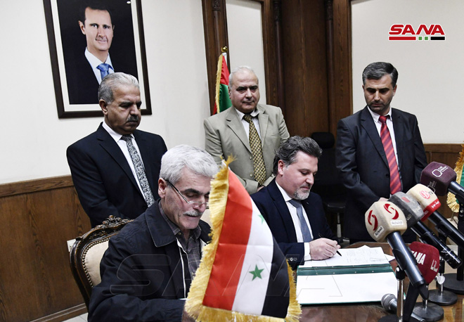 امضای توافقنامه همکاری سوریه و امارات برای ایجاد یک نیروگاه فتوولتائیک در حومه دمشق- 11-11-2021