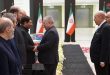 یک هیئت سوری به ریاست مهندس عرنوس در مراسم تشییع پیکر رئیس جمهور ایران و همراهانش شرکت کرد