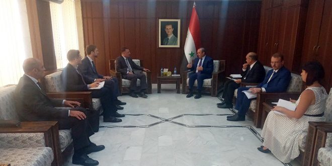 دیدار وزیر منابع آب و سفیر روسیه در دمشق