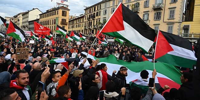 تظاهرات در شهرها و پایتخت‌های جهانی در محکومیت تجاوزات اسرائیلی به نوار غزه