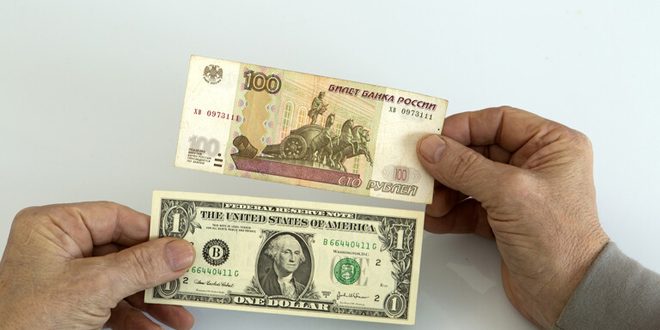 Le rouble russe en hausse face au dollar et à l’euro