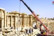 Début de la deuxième phase de restauration de la façade du théâtre antique de Palmyre