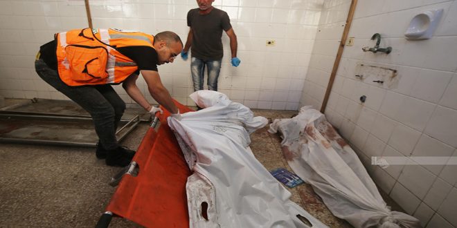 60 martyrs au cours des dernières 24 heures du fait de l’agression israélienne continue contre la bande de Gaza