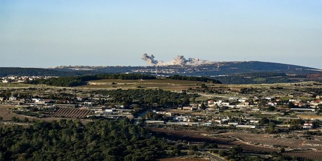 ההתקוממות הלבנונית תוקפת בטייסת מל”טים עמדת ארטילריה של האויב הישראלי בצפון פלסטין הכבושה
