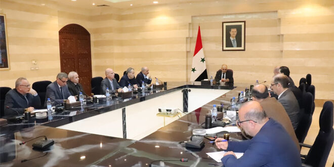 Meeting at Cabinet to discuss providing services to Aleppo province